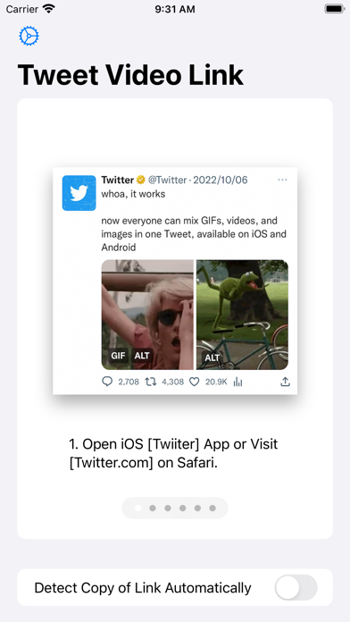 Screenshot #3 pour Tweet Video Links for Twitter