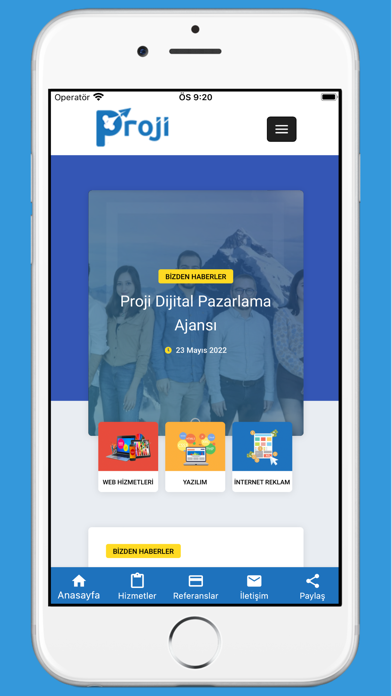 Proji Dijital Pazarlama Ajansı Screenshot