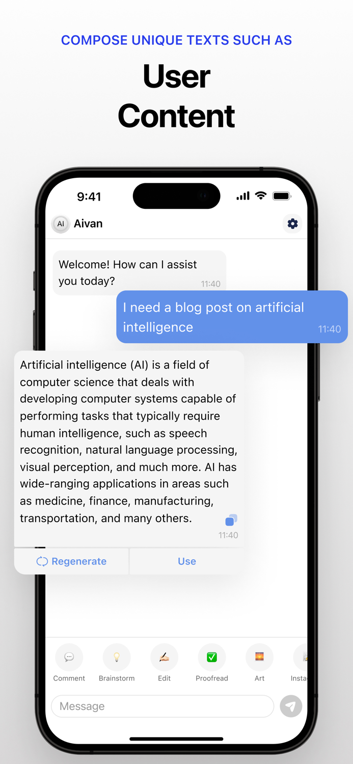 AI Chat and Essay Writer - Aivan