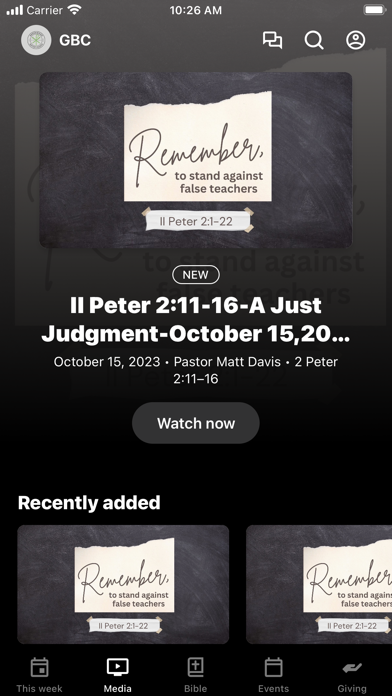 Greenwood Baptist Church - SC Screenshot