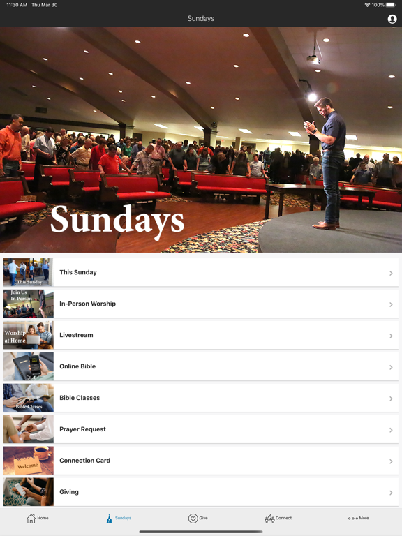 Hillcrest Church of Christ iPad screenshot 2 - Lifestyle app