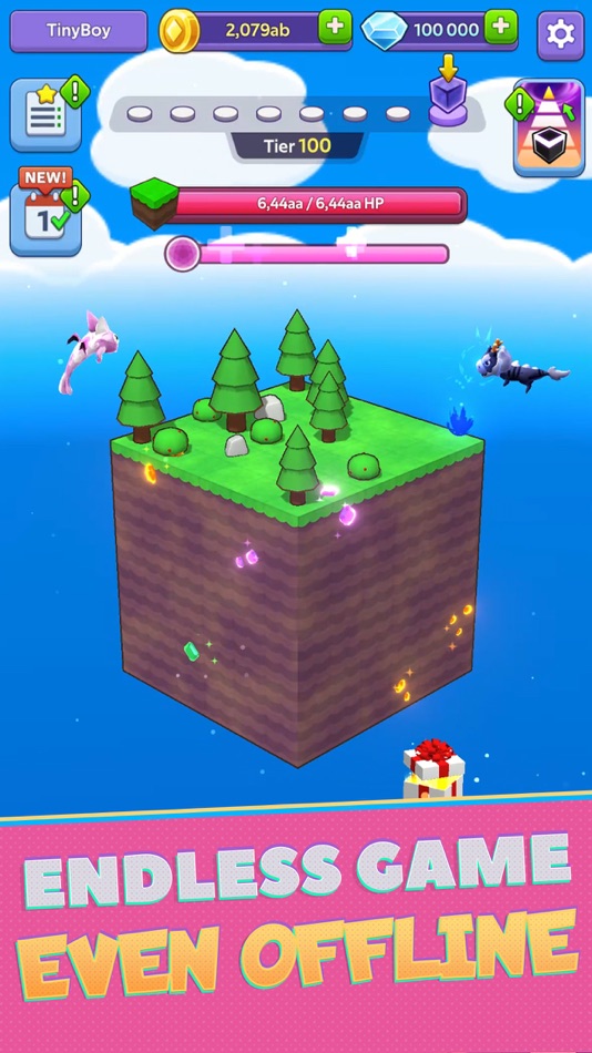 #6. Tiny Worlds: Dragon Idle games (iOS) 由: Old Skull Games