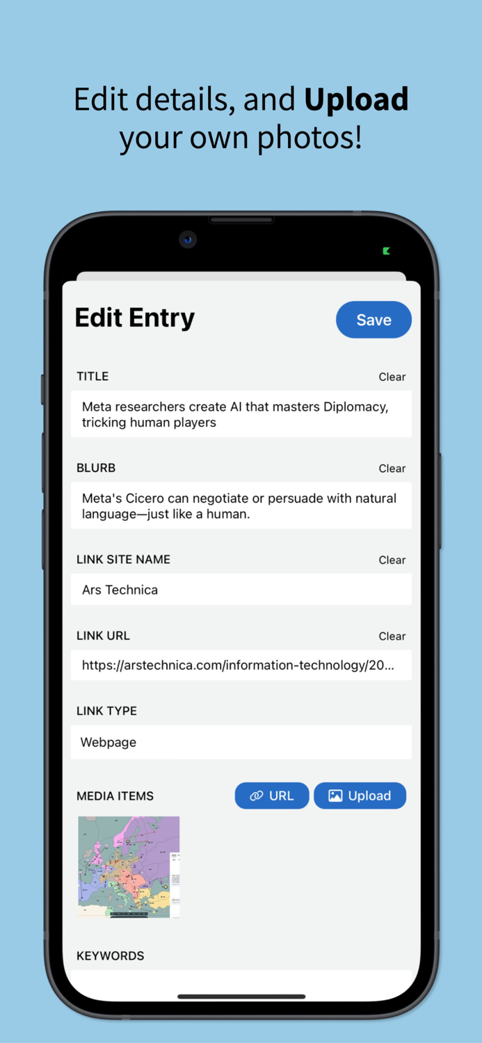 Airframe Save and find later