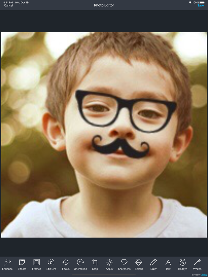 Aviary Photo Editor airbrush