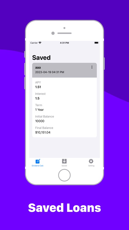 APY - Annual Yield Calculator