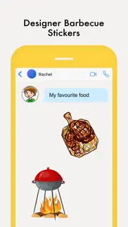 barbecue love stickers iphone screenshot 3
