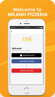 milano pizzeria app iphone screenshot 1