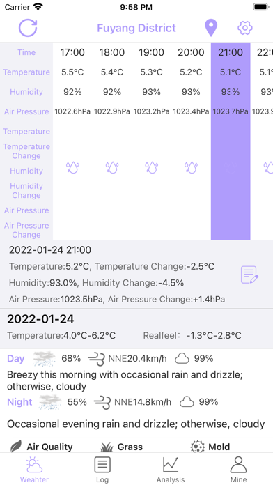 Health Weather Screenshot