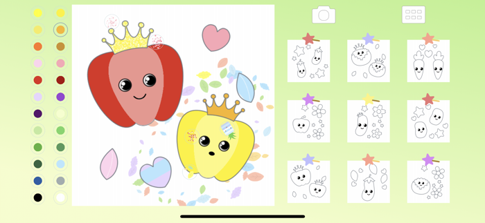 Vegetable Coloring Kid Toddler