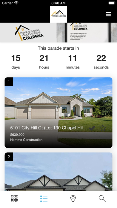 HBA Columbia Parade of Homes Screenshot