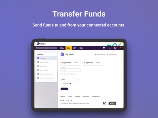 RadiFi- Mobile Banking iPad screenshot 6 - Finance app