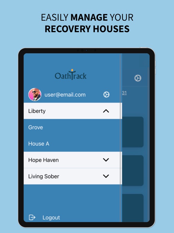 Oathtrack iPad screenshot 1 - Business app