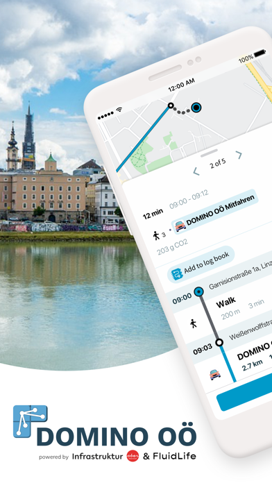 DOMINO OÖ – The commuting app Screenshot