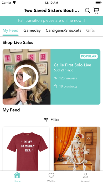 Two Saved Sisters Boutique Screenshot 2 - AppWisp.com Two Saved Sisters Boutique Screenshot 2 - AppWisp.com