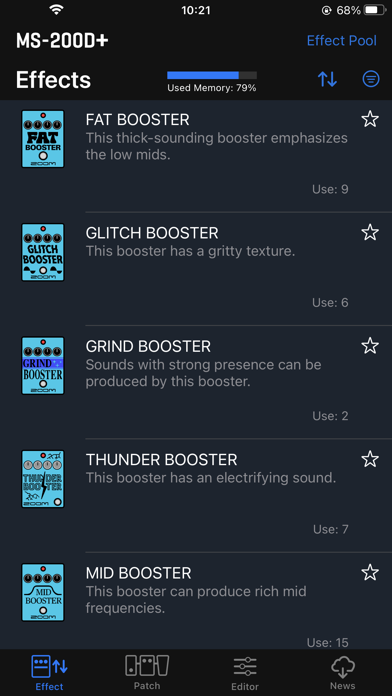 Handy Guitar Lab for MS-200D+ Screenshot
