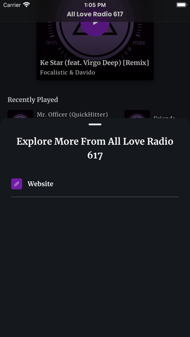 ALL LOVE RADIO 617 Screenshot