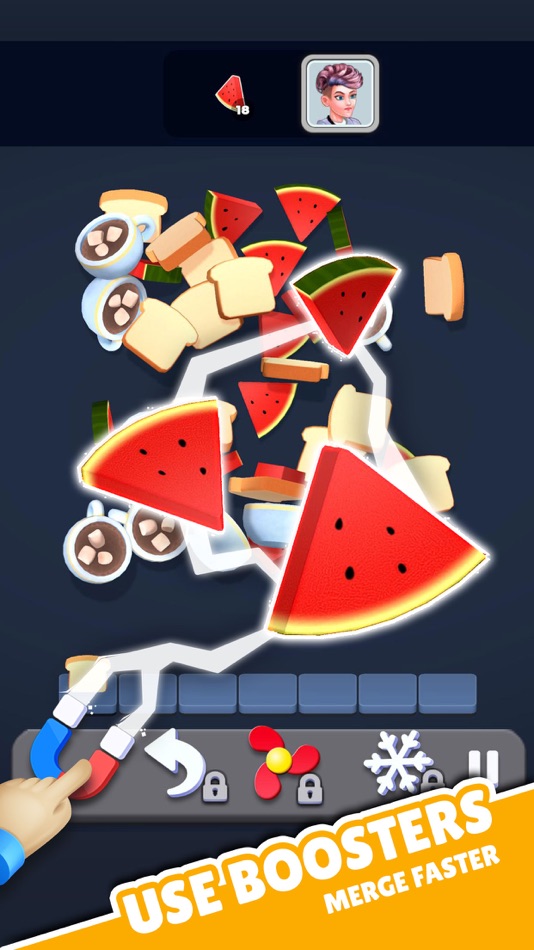 #4. Match Food - Triple Match 3d (iOS) Podle: Sablo Studio