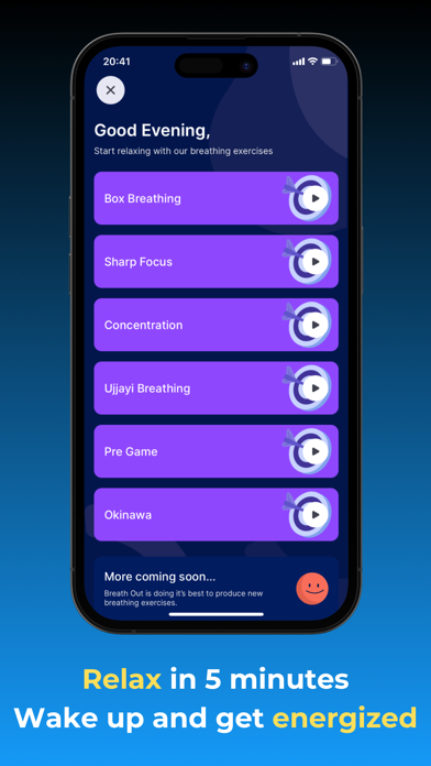 Breathe Out: Breathing Coach Screenshot