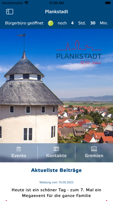 Plankstadt App Screenshot