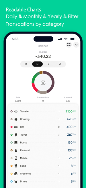 ‎DailyBill - Expense Tracker Screenshot