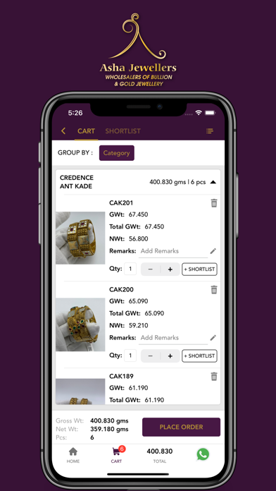 Asha Jewellers Screenshot