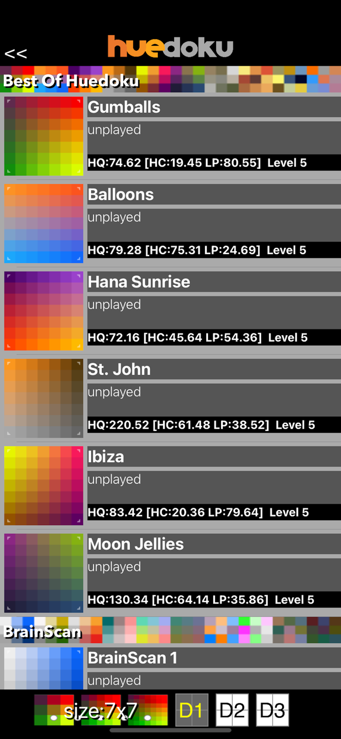 huedoku original color puzzle