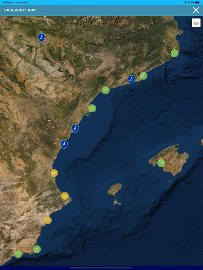 Windsurfing app Vadewind