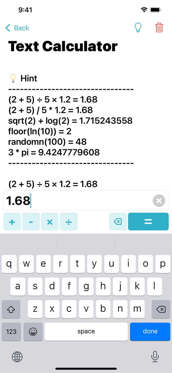 Ratio and Text Calculator