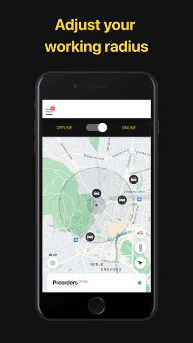 Yalla Taxi Driver app Screenshot