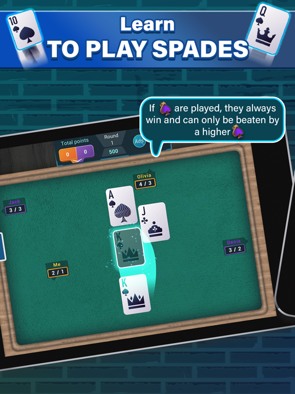 Screenshot #6 pour Spades - Classic Card Game
