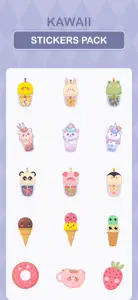 Kawaii Stickers Pack screenshot #4 for iPhone