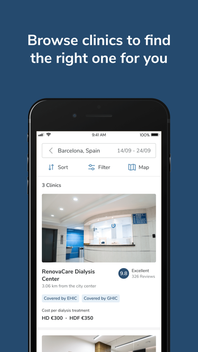 Screenshot #3 pour bookdialysis - travel app