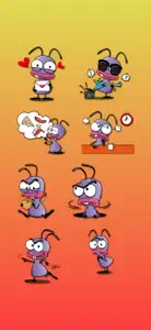 Cute Cockroach Stickers screenshot #4 for iPhone