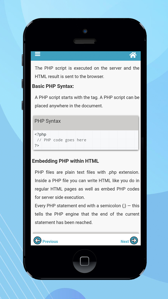 Learn PHP with example - 1.7 - (iOS)
