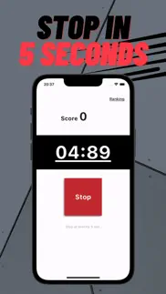 5sec stopwatch timer game app iphone screenshot 1