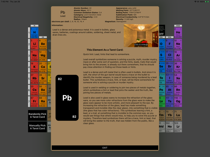 Tarot Periodic Table HD