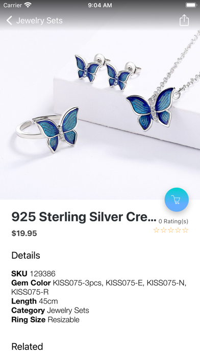 Fashion Jewelry Shopping Shop Screenshot