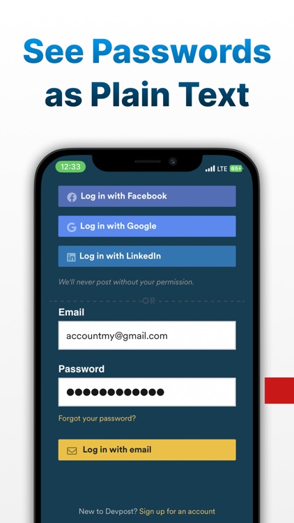 Visible Passwords for Safari