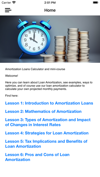 Amortization Loan & Calculator Screenshot