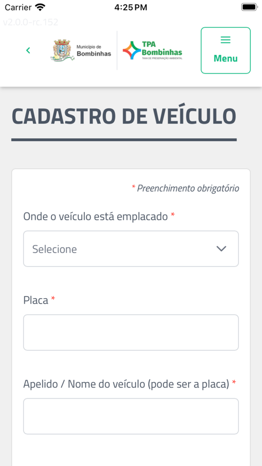#4. AppTPA (iOS) 由: Municipio de Bombinhas