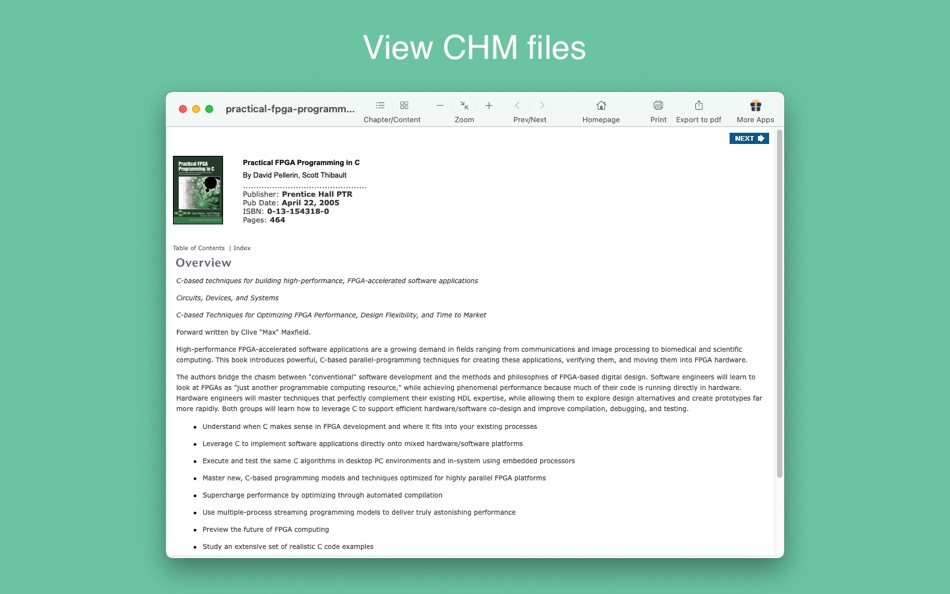 CHM File Reader - 1.5 - (macOS)