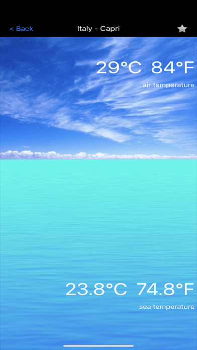 Sea Temperature Screenshot