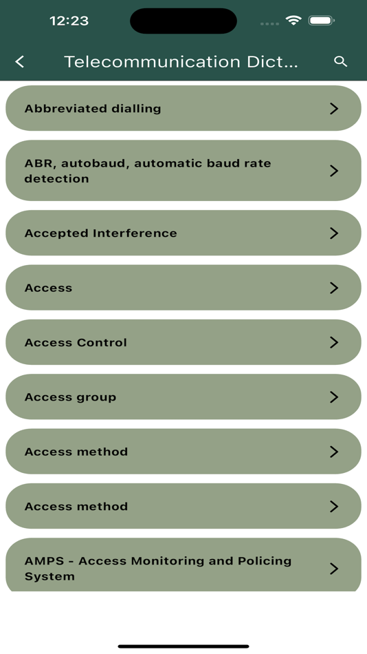 #2. Telecommunication Dictionary (iOS) 由: Raj Mehta