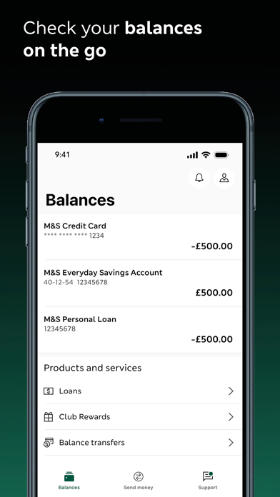 M&S Banking Screenshot