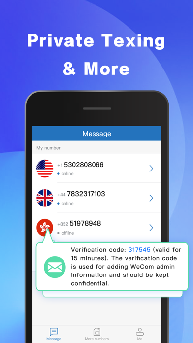 SMS 2Number Screenshot