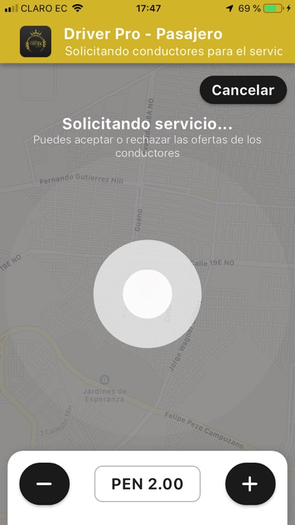 Driver Pro - Pasajero