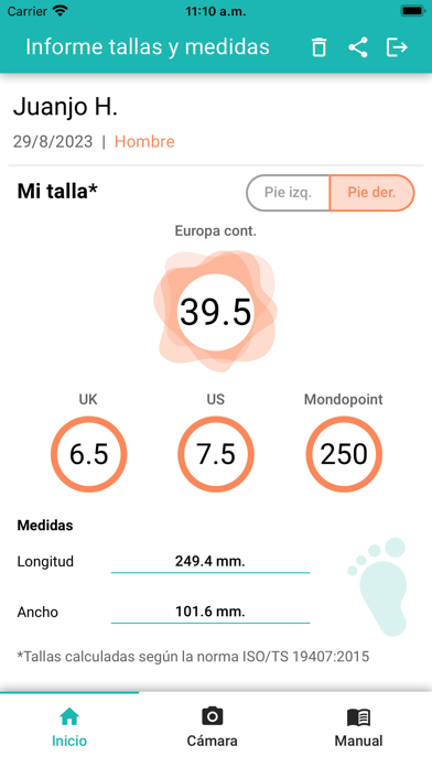 INESCOP YourFeet Screenshot