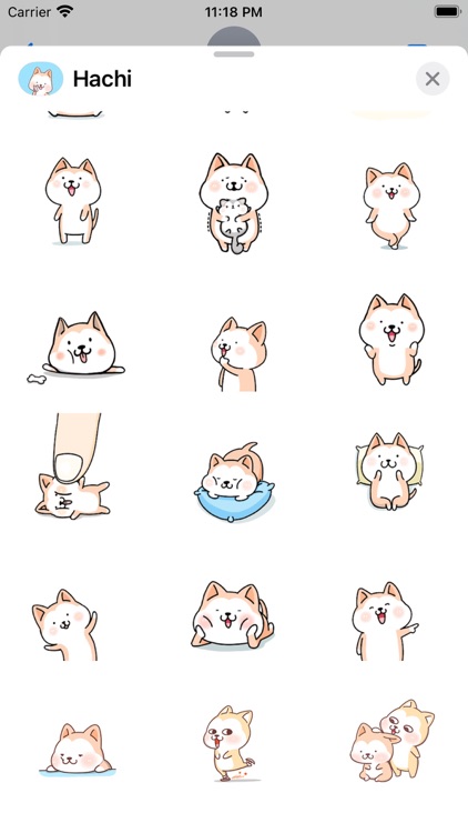 Hachi:Akita Dog Animated Emoji