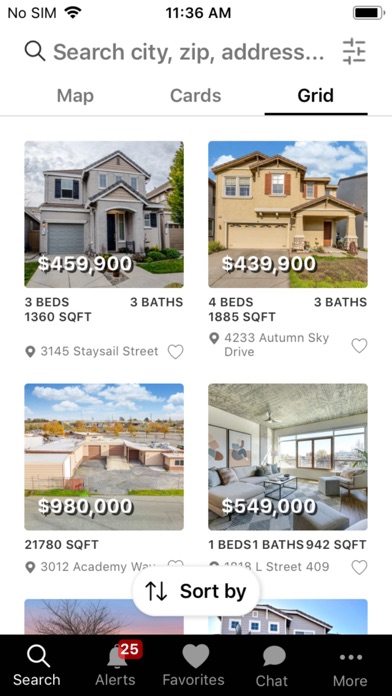 Sacramento Real Estate App Screenshot