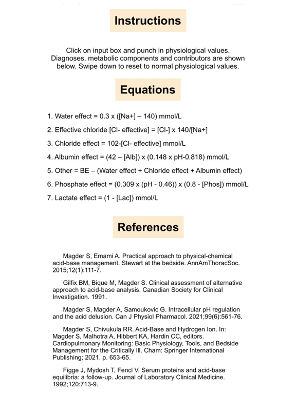 Magder Acid-Base iPad screenshot 2 - Medical app